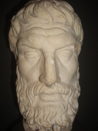 Sculpture of a man's face